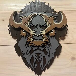 Buffalo 3D Wall Art